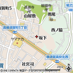 愛知県東海市高横須賀町坂下周辺の地図