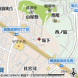 愛知県東海市高横須賀町（坂下）周辺の地図