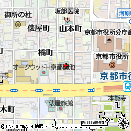 ホテルリソルトリニティ京都御池麩屋町周辺の地図