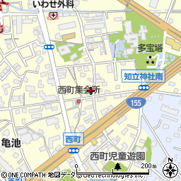 愛知県知立市西町西34周辺の地図