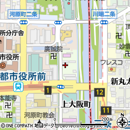 京都府京都市中京区上樵木町周辺の地図