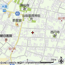 滋賀県蒲生郡日野町大窪709周辺の地図