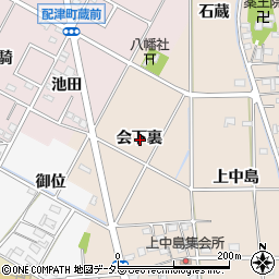 愛知県豊田市畝部東町会下裏周辺の地図