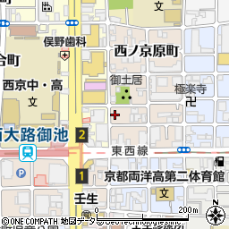 京都府京都市中京区西ノ京原町62周辺の地図