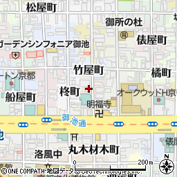 京都府京都市中京区扇屋町周辺の地図