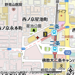 なか卯ＪＲ二条駅前店周辺の地図