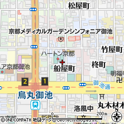 京都府京都市中京区船屋町周辺の地図