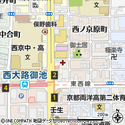 京都市交通局　地下鉄・西大路御池駅周辺の地図