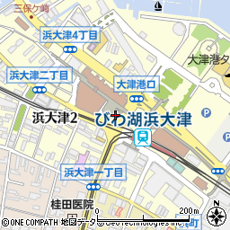 大津警察署浜大津交番周辺の地図
