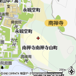 京都府京都市左京区南禅寺南禅寺山町周辺の地図