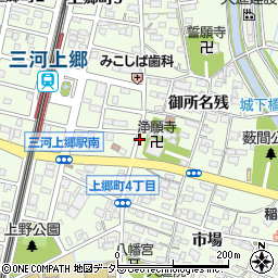 愛知県豊田市上郷町山畑周辺の地図