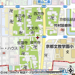 京都府京都市左京区北門前町周辺の地図