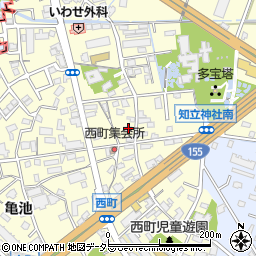 愛知県知立市西町西35周辺の地図