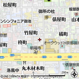 京都府京都市中京区虎石町周辺の地図