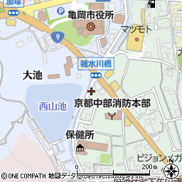 雑水川橋周辺の地図