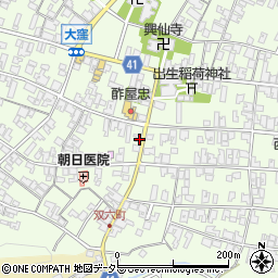滋賀県蒲生郡日野町大窪727周辺の地図