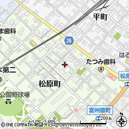 三重県四日市市松原町周辺の地図