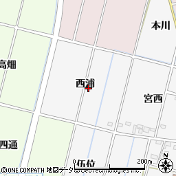 愛知県豊田市畝部西町西浦周辺の地図