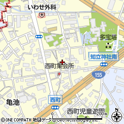 愛知県知立市西町西37周辺の地図