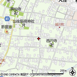 滋賀県蒲生郡日野町大窪695周辺の地図