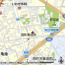 愛知県知立市西町西39周辺の地図