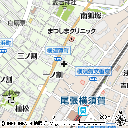 愛知県東海市横須賀町一ノ割18周辺の地図