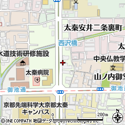 ブーブーパークグランレブリー太秦天神川駐車場周辺の地図