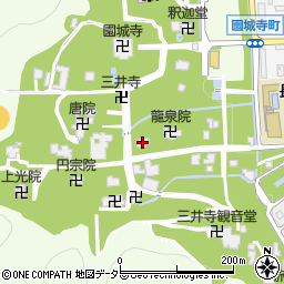 園城寺観音堂周辺の地図