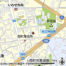 愛知県知立市西町西51周辺の地図