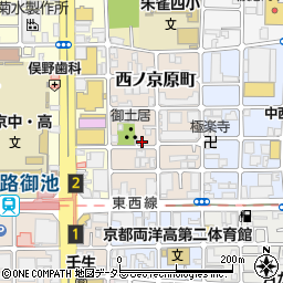 京都府京都市中京区西ノ京原町43周辺の地図