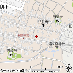 滋賀県蒲生郡日野町村井1345周辺の地図