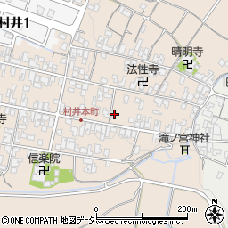 滋賀県蒲生郡日野町村井1348周辺の地図
