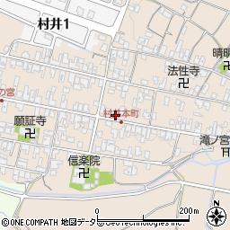 滋賀県蒲生郡日野町村井1354周辺の地図