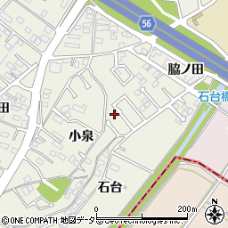 愛知県豊田市花園町（小泉）周辺の地図