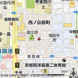 京都府京都市中京区西ノ京原町38周辺の地図