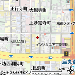京都府京都市中京区下妙覚寺町周辺の地図