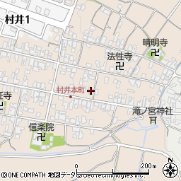 滋賀県蒲生郡日野町村井1349周辺の地図