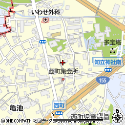愛知県知立市西町西8周辺の地図