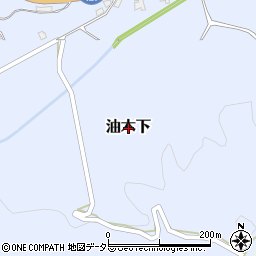岡山県津山市油木下周辺の地図