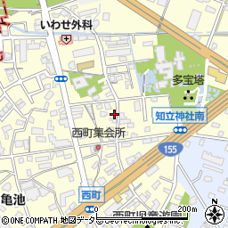 愛知県知立市西町西38周辺の地図