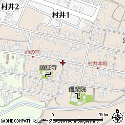 滋賀県蒲生郡日野町村井1390周辺の地図