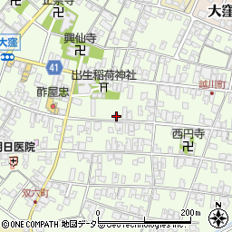 滋賀県蒲生郡日野町大窪707周辺の地図
