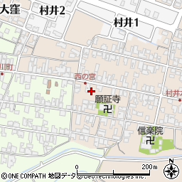 滋賀県蒲生郡日野町村井1383周辺の地図