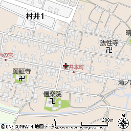 滋賀県蒲生郡日野町村井1356周辺の地図