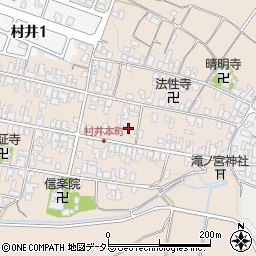 滋賀県蒲生郡日野町村井1350周辺の地図