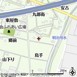 愛知県豊田市和会町鳥手周辺の地図