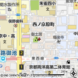京都府京都市中京区西ノ京原町44周辺の地図
