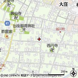 滋賀県蒲生郡日野町大窪694周辺の地図