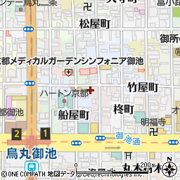 京都府京都市中京区左京町周辺の地図