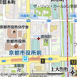 京都府京都市中京区一之船入町周辺の地図